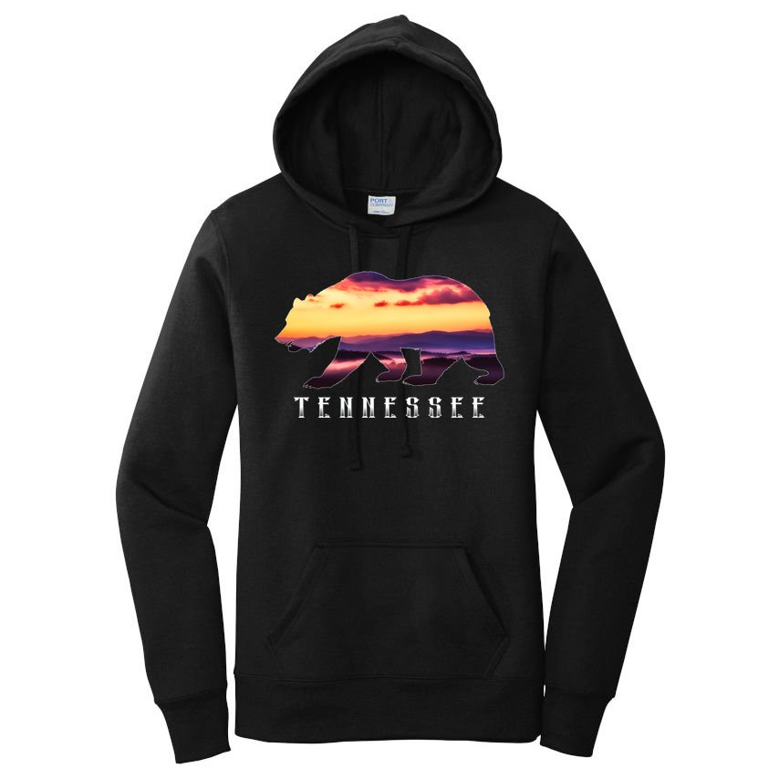 Tennessee Bear And Great Smoky Mountains Park Image Souvenir Gift Women's Pullover Hoodie