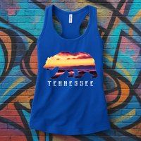 Tennessee Bear And Great Smoky Mountains Park Image Souvenir Gift Womens Tank Top