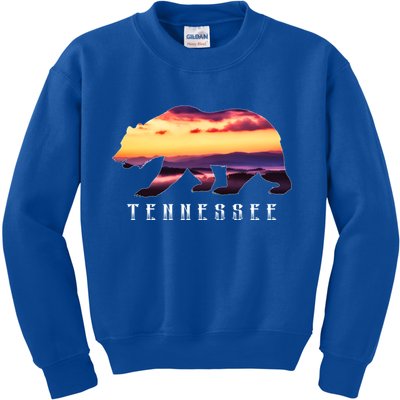 Tennessee Bear And Great Smoky Mountains Park Image Souvenir Gift Kids Sweatshirt