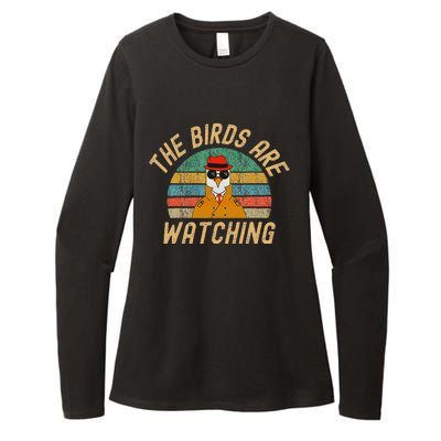 The Birds Are Watching Wake Up America Womens CVC Long Sleeve Shirt