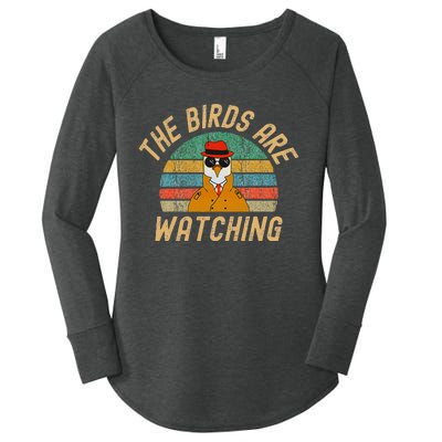 The Birds Are Watching Wake Up America Women's Perfect Tri Tunic Long Sleeve Shirt