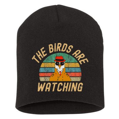 The Birds Are Watching Wake Up America Short Acrylic Beanie