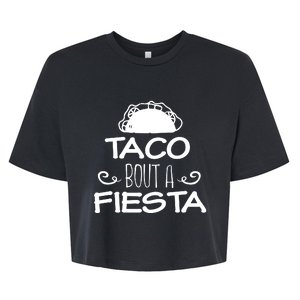 Taco Bout A Fiesta Bella+Canvas Jersey Crop Tee