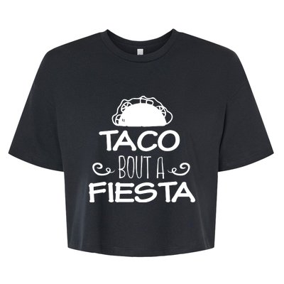 Taco Bout A Fiesta Bella+Canvas Jersey Crop Tee