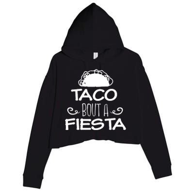 Taco Bout A Fiesta Crop Fleece Hoodie