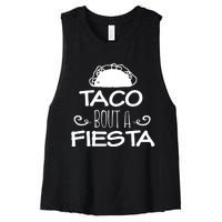 Taco Bout A Fiesta Women's Racerback Cropped Tank