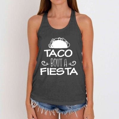 Taco Bout A Fiesta Women's Knotted Racerback Tank