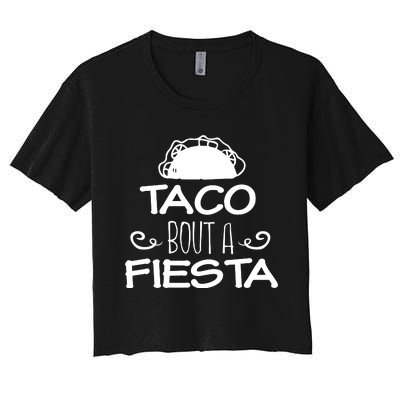 Taco Bout A Fiesta Women's Crop Top Tee