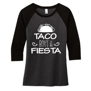 Taco Bout A Fiesta Women's Tri-Blend 3/4-Sleeve Raglan Shirt