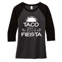 Taco Bout A Fiesta Women's Tri-Blend 3/4-Sleeve Raglan Shirt