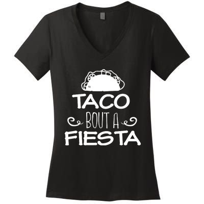 Taco Bout A Fiesta Women's V-Neck T-Shirt