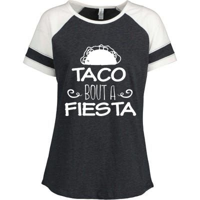 Taco Bout A Fiesta Enza Ladies Jersey Colorblock Tee