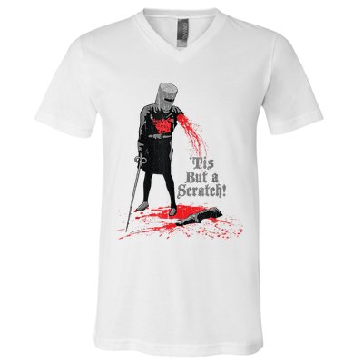 Tis But A Scratch V-Neck T-Shirt