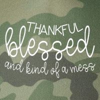 Thankful Blessed And Kind Of A Mess Funny Legacy Tie Dye Trucker Hat
