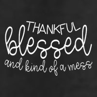Thankful Blessed And Kind Of A Mess Funny Microfiber Hand Towel