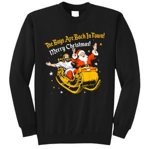 The Boy Are Bach In Town Merry Christmas Santa Sweatshirt