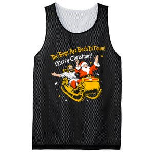 The Boy Are Bach In Town Merry Christmas Santa Mesh Reversible Basketball Jersey Tank