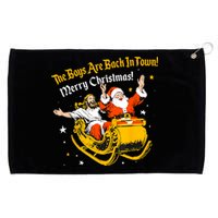 The Boy Are Bach In Town Merry Christmas Santa Grommeted Golf Towel