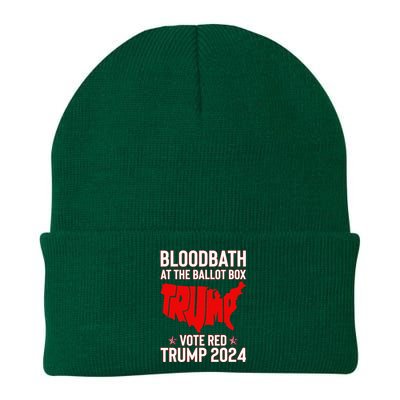 Trump Bloodbath At The Ballot Box 2024 Knit Cap Winter Beanie