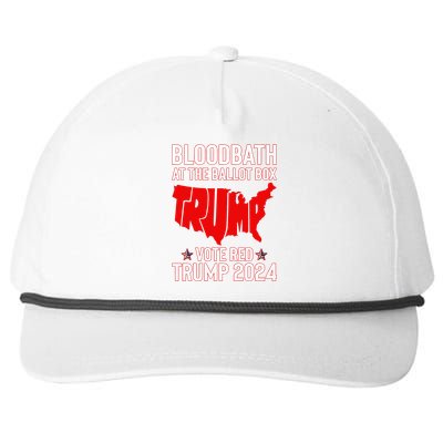 Trump Bloodbath At The Ballot Box 2024 Snapback Five-Panel Rope Hat