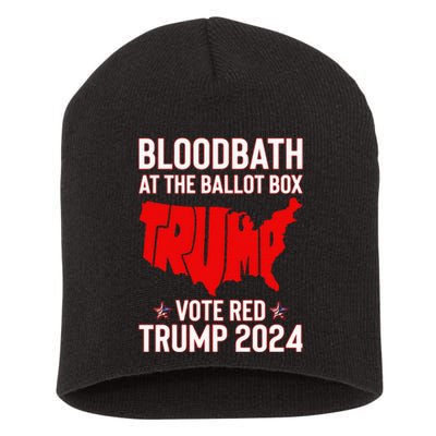 Trump Bloodbath At The Ballot Box 2024 Short Acrylic Beanie