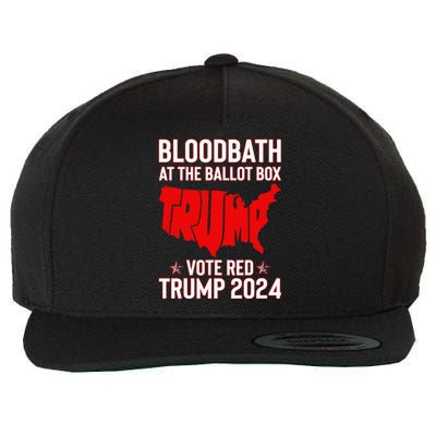 Trump Bloodbath At The Ballot Box 2024 Wool Snapback Cap