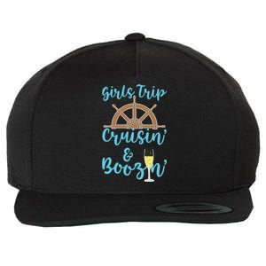 Trip Boozin And Cruisin Cruise Ship Funny Gift Wool Snapback Cap