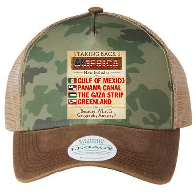 Taking Back America Meme Geography Fail Funny Gulf Of Mexico Legacy Tie Dye Trucker Hat
