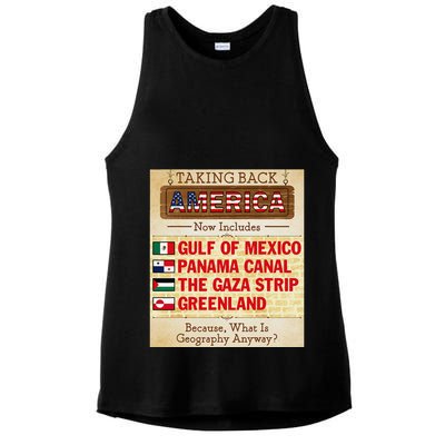 Taking Back America Meme Geography Fail Funny Gulf Of Mexico Ladies PosiCharge Tri-Blend Wicking Tank