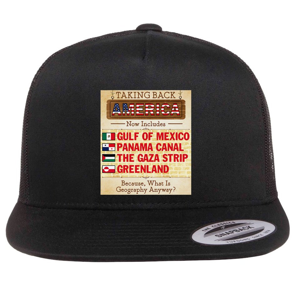 Taking Back America Meme Geography Fail Funny Gulf Of Mexico Flat Bill Trucker Hat