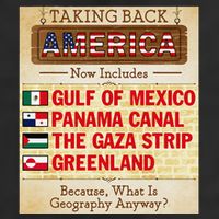 Taking Back America Meme Geography Fail Funny Gulf Of Mexico Trucker Hat
