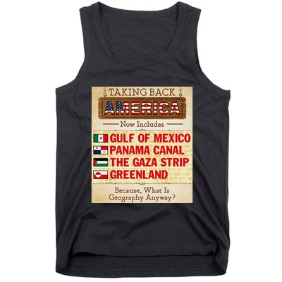 Taking Back America Meme Geography Fail Funny Gulf Of Mexico Tank Top