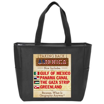 Taking Back America Meme Geography Fail Funny Gulf Of Mexico Zip Tote Bag