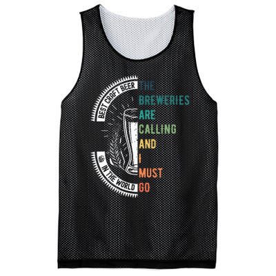 The Breweries Are Calling And I Must Go Mesh Reversible Basketball Jersey Tank