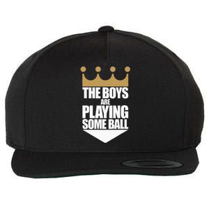 The Boy Are Playing Some Ball Wool Snapback Cap