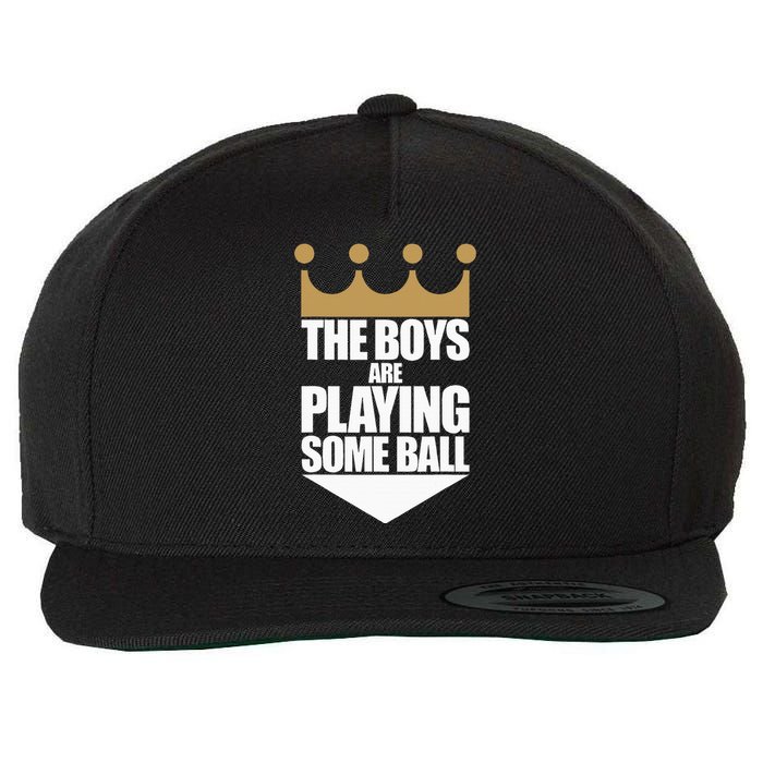 The Boy Are Playing Some Ball Wool Snapback Cap