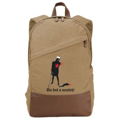 Tis But A Scratch! Cotton Canvas Backpack