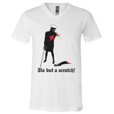 Tis But A Scratch! V-Neck T-Shirt