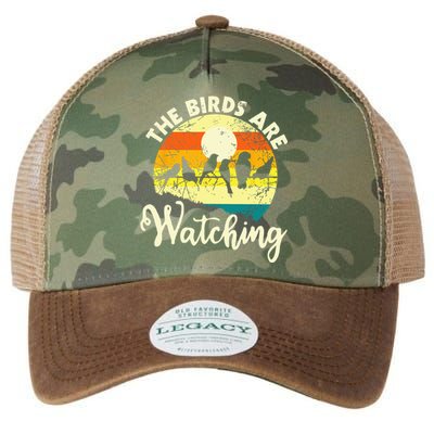 The Birds Are Watching Bird Watching Birder Bird Watcher Legacy Tie Dye Trucker Hat