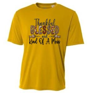 Thankful Blessed And Kind Of A Mess Christian Funny Gift Cooling Performance Crew T-Shirt