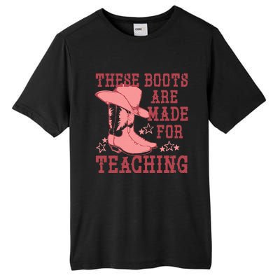 These Boots Are Made For Teaching Boho Western Teacher Tall Fusion ChromaSoft Performance T-Shirt