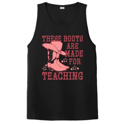 These Boots Are Made For Teaching Boho Western Teacher PosiCharge Competitor Tank