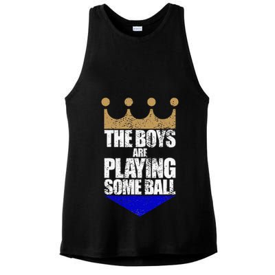 The Boy Are Playing Some Ball Ladies PosiCharge Tri-Blend Wicking Tank
