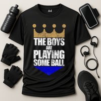 The Boy Are Playing Some Ball Performance Shirt