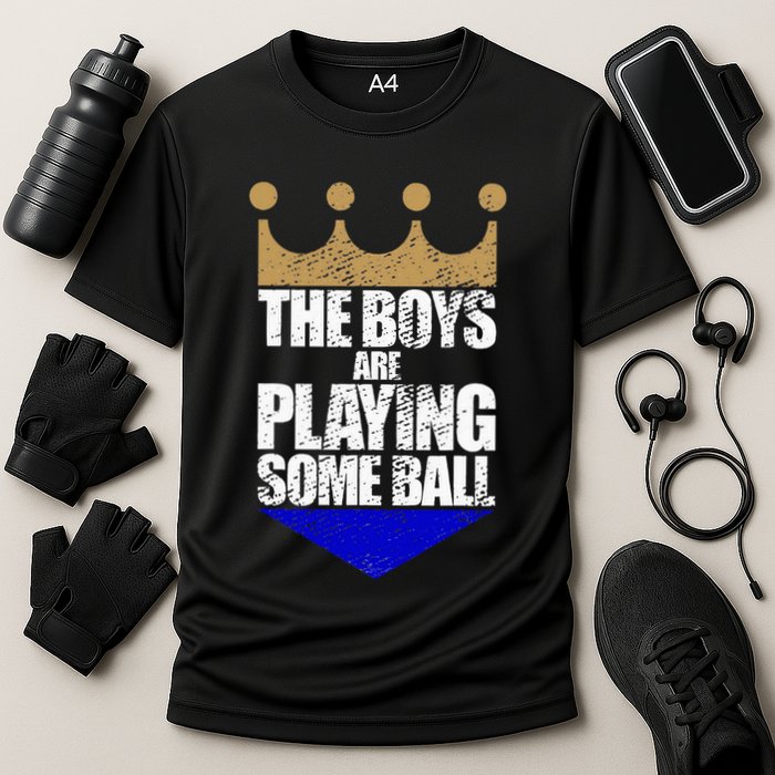 The Boy Are Playing Some Ball Performance Shirt