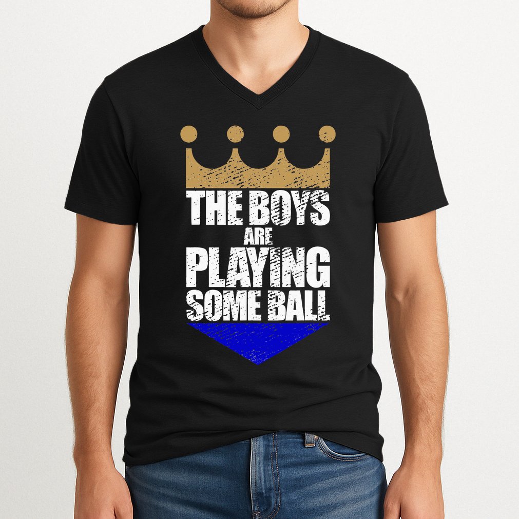 The Boy Are Playing Some Ball V-Neck T-Shirt