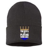 The Boy Are Playing Some Ball Sustainable Knit Beanie