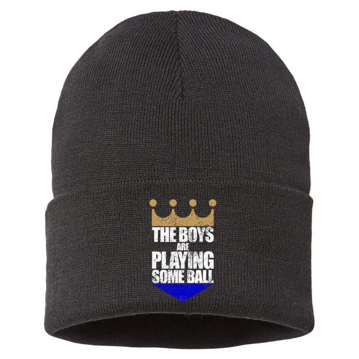 The Boy Are Playing Some Ball Sustainable Knit Beanie