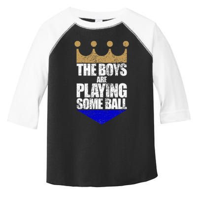 The Boy Are Playing Some Ball Toddler Fine Jersey T-Shirt