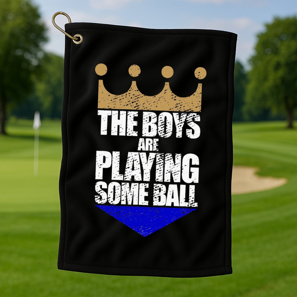 The Boy Are Playing Some Ball Golf Towel